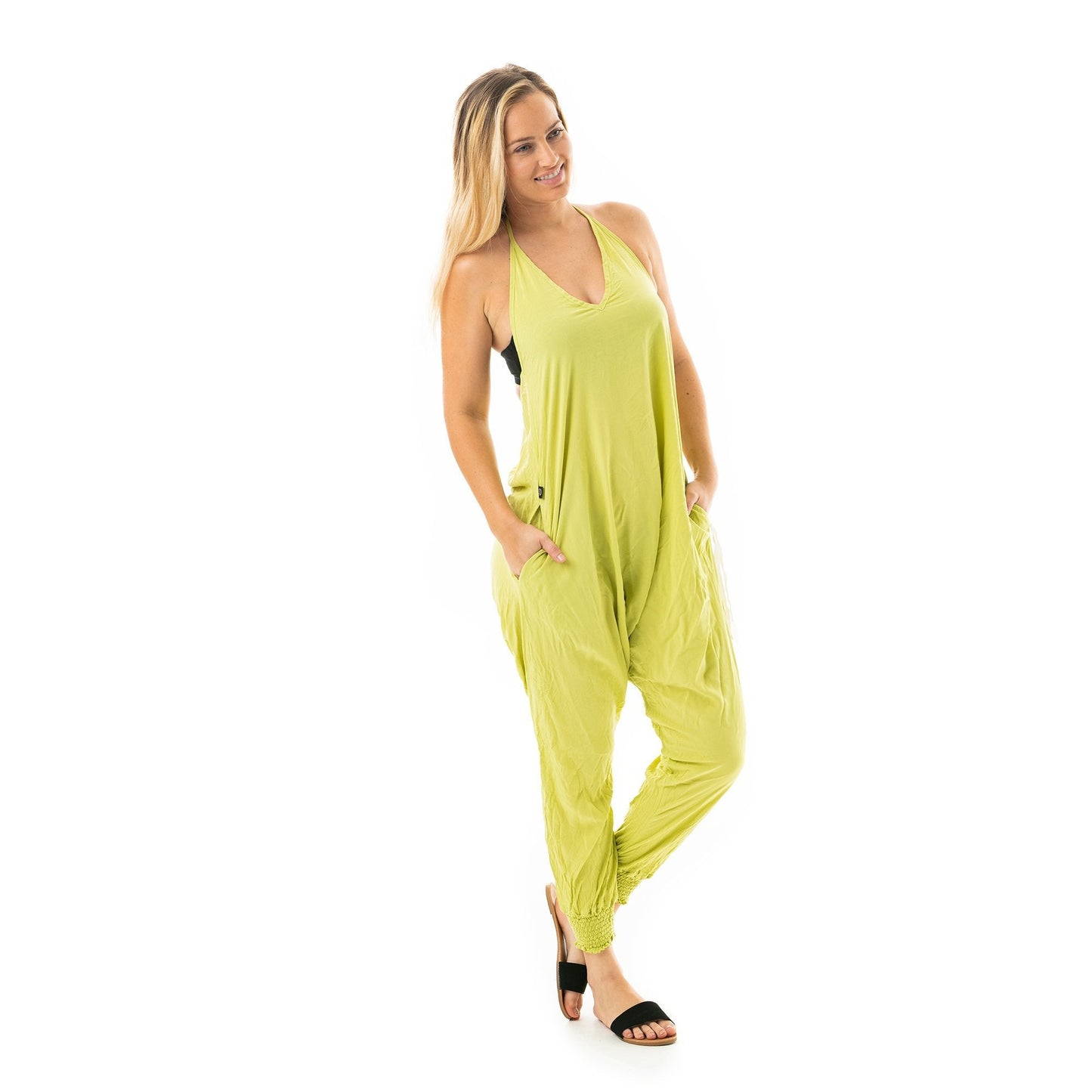 Solid Harem Jumpsuit