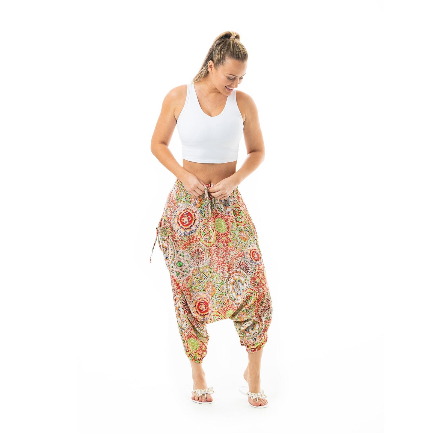 balloon harem pants#color_red-galactic