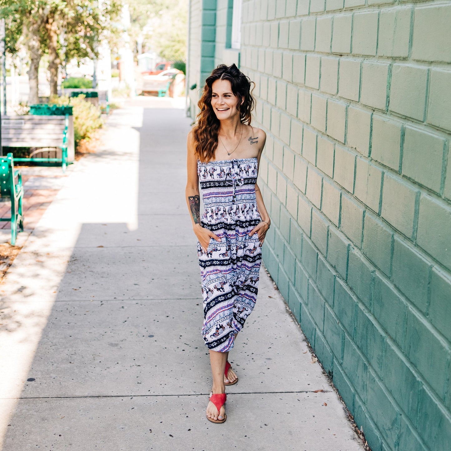 harem boho pants#color_snowflake