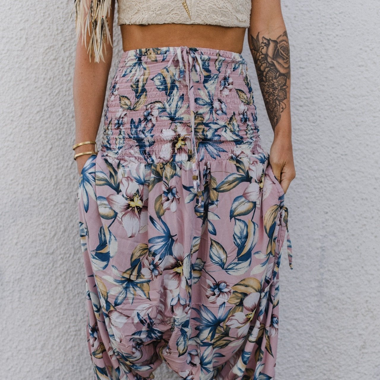 harem jumpsuit romper shop toronto#color_lilly