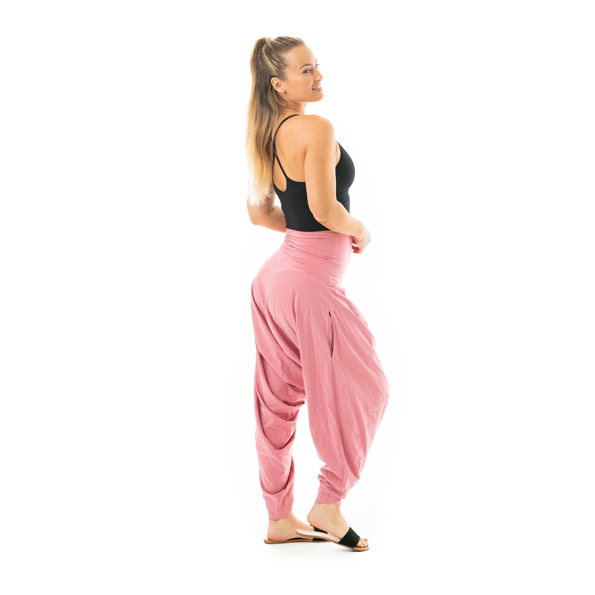 harem thai pants#color_coral