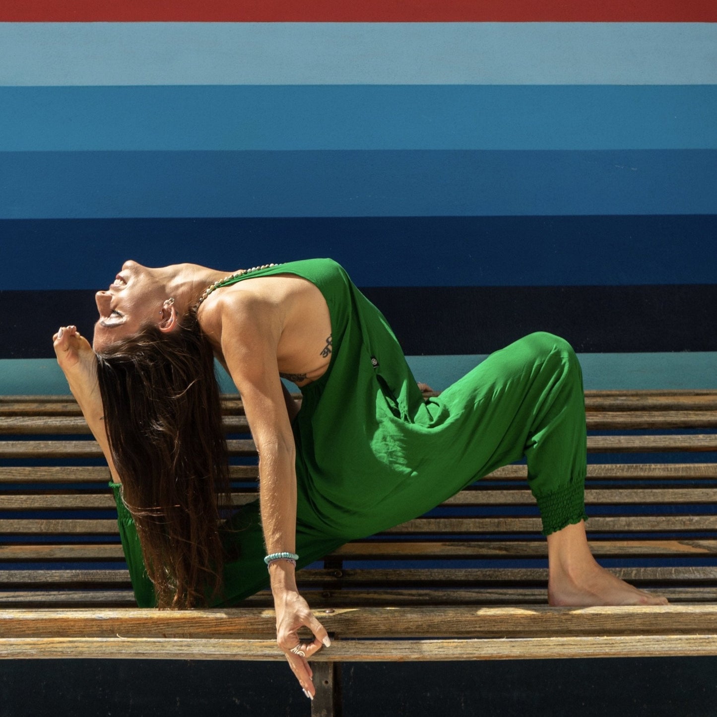 baggy jumper pants#color_green