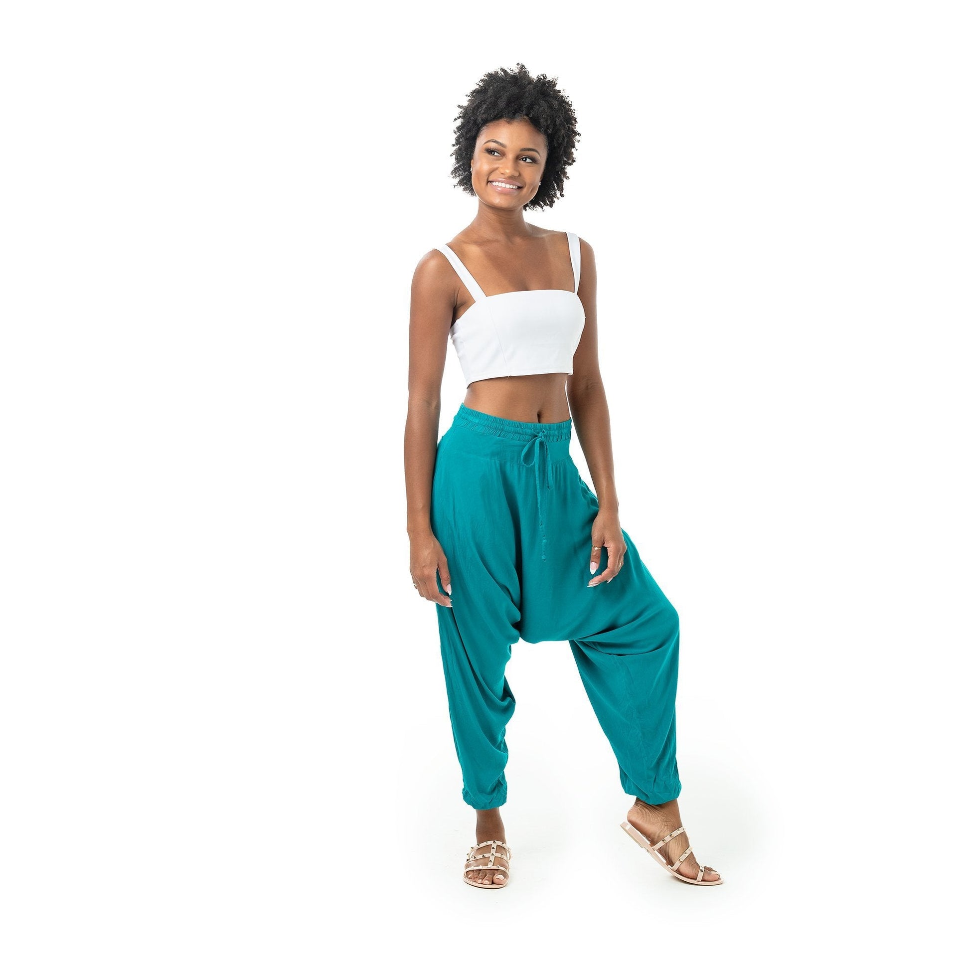 harem pants#color_sky