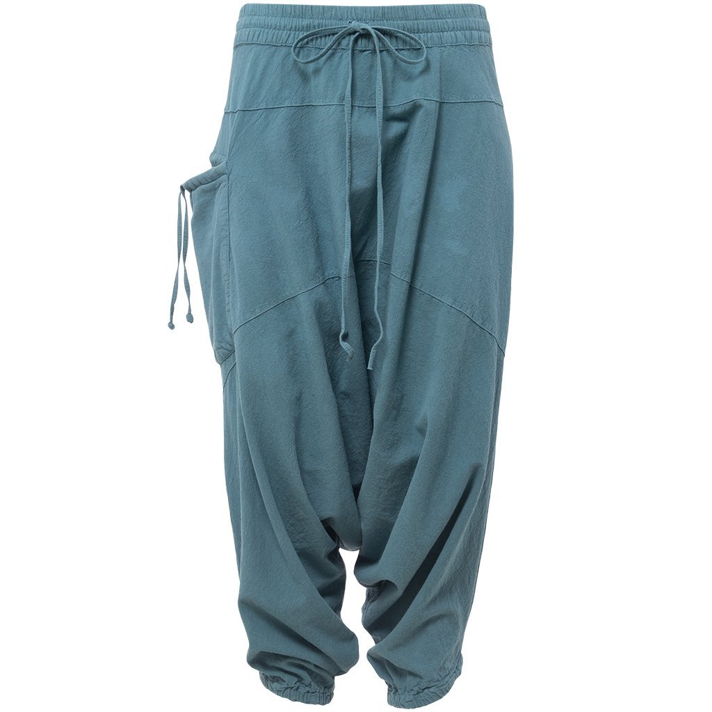 mens harem pants#color_turquoise