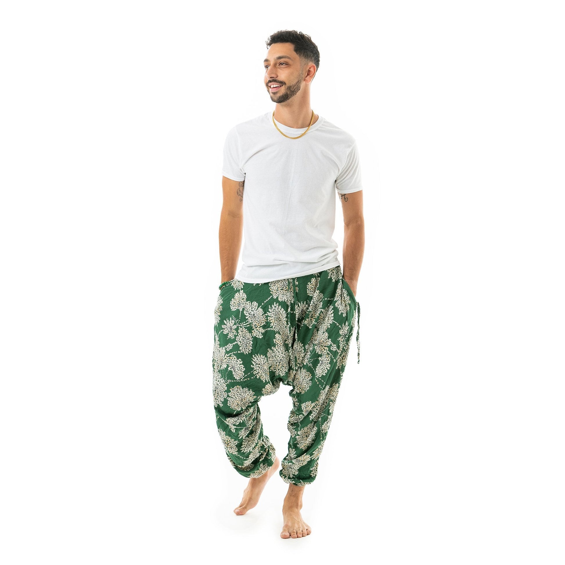 organic cotton mens yoga pants#color_dandelion