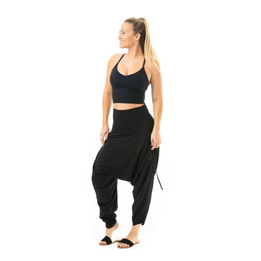 baggy yoga pants#color_black