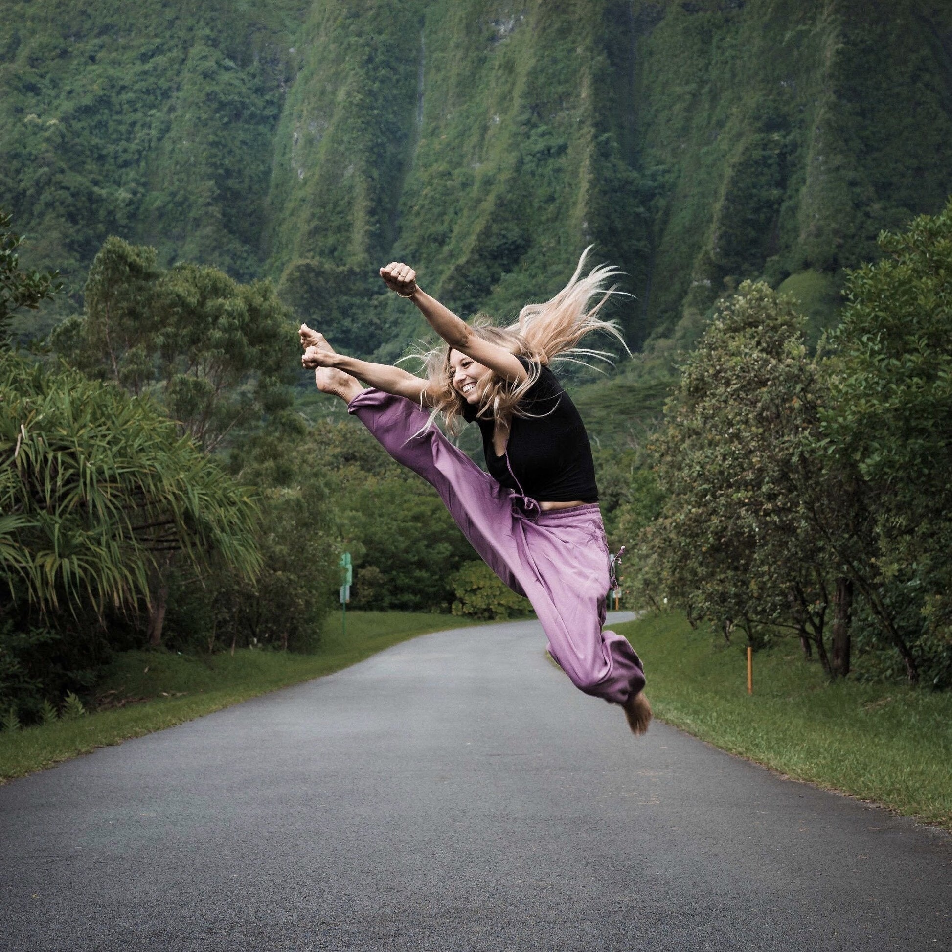 jumping gypsy harem pants hawaii#color_lavenderi 