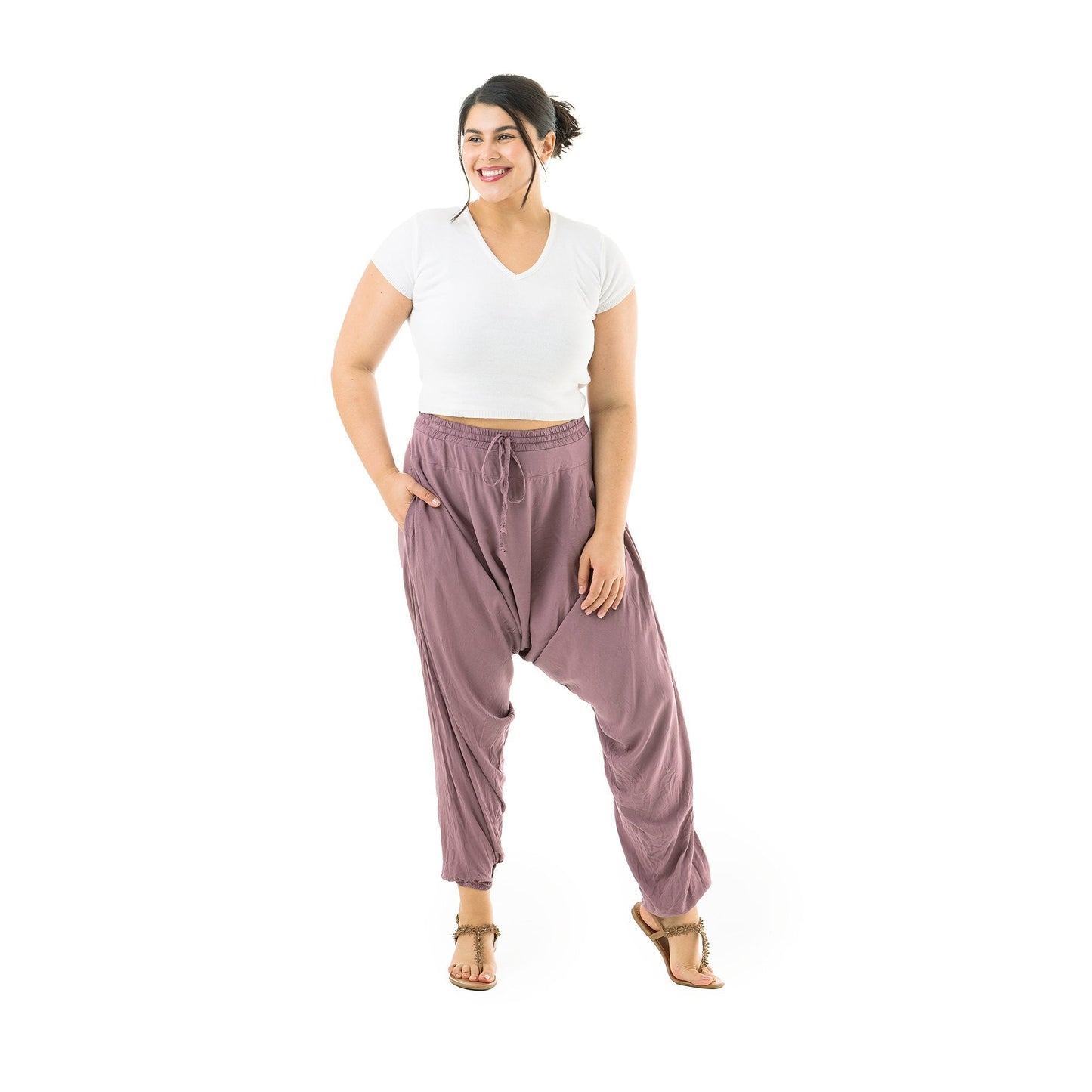 plus size yoga pants#color_lavender